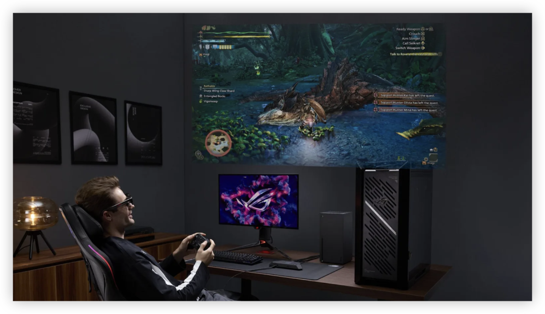 ROG 联手 XREAL 掀起 AR 革命:240Hz 进场,你的下一台电竞显示器何必在桌上?
